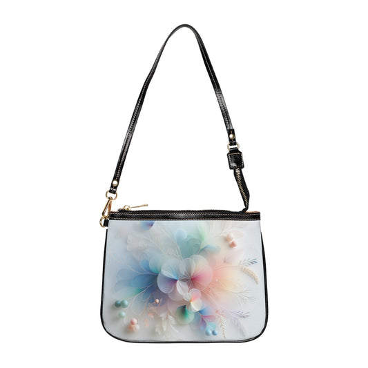 Soft Floral Small Shoulder Bag, Casual Purse, Everyday Tote, Gift for Her, Lightweight Handbag