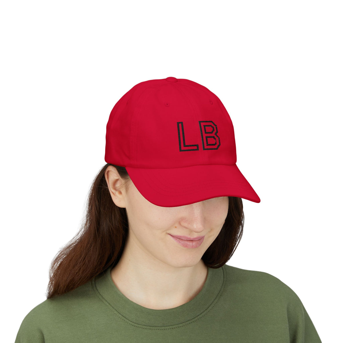 LB Monogramm – Bestickte Dad Cap mit verstellbarem Verschluss