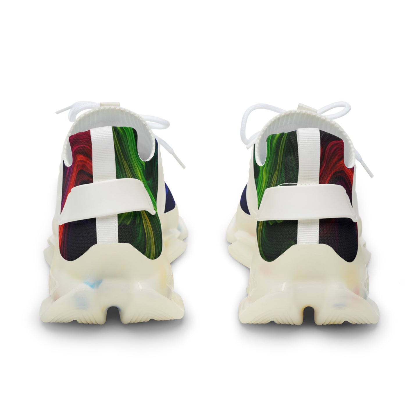 Vibrant Artistic Sneakers for Bold Style, Lightweight Mesh Athletic Shoes, Colorful Running Trainers, Unique Casual Sneakers, Gift for Him