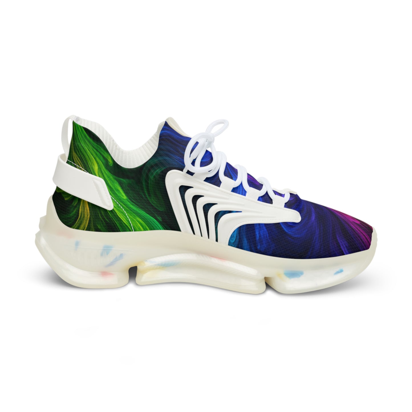 Vibrant Artistic Sneakers for Bold Style, Lightweight Mesh Athletic Shoes, Colorful Running Trainers, Unique Casual Sneakers, Gift for Him