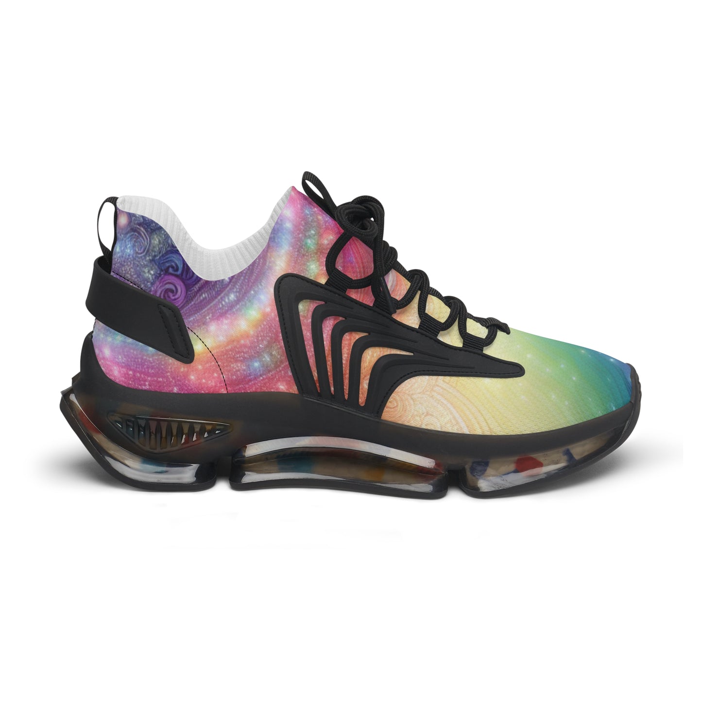 Colorful Women's Mesh Sneakers - Trendy Athletic Shoes, Lightweight Footwear, Rainbow Sneakers, Perfect for Everyday Style, Fitness Fashion