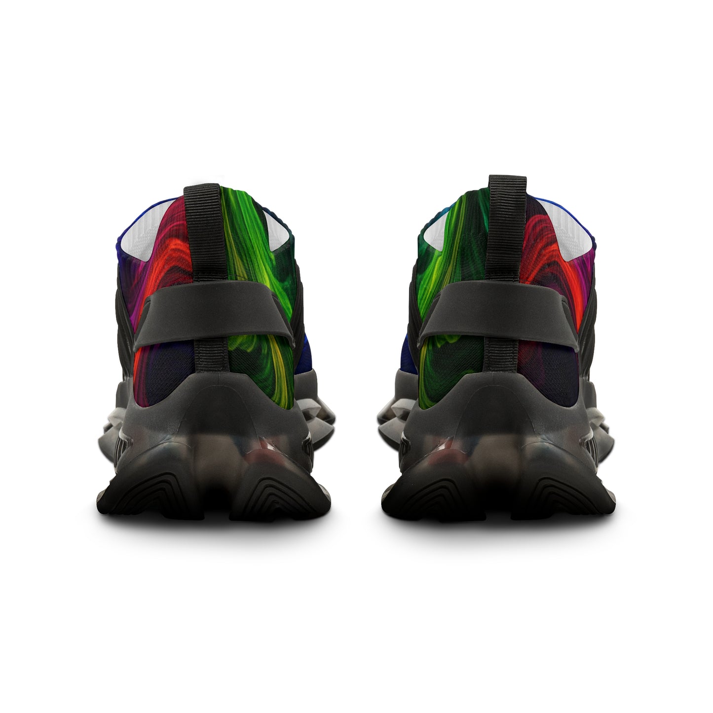 Vibrant Artistic Sneakers for Bold Style, Lightweight Mesh Athletic Shoes, Colorful Running Trainers, Unique Casual Sneakers, Gift for Him