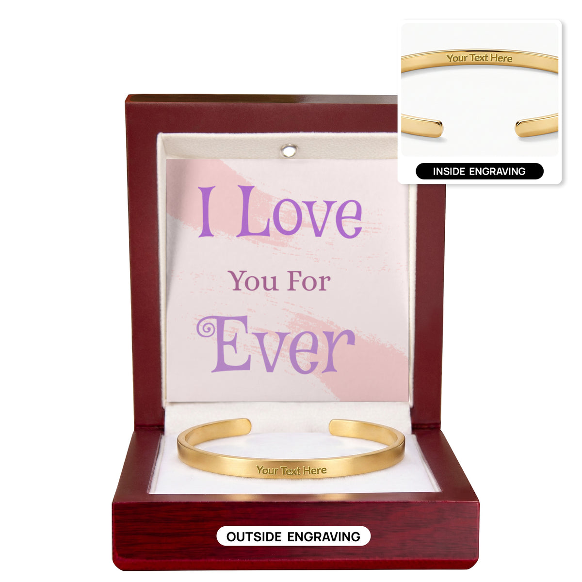 Cuff Bracelet - Engraved