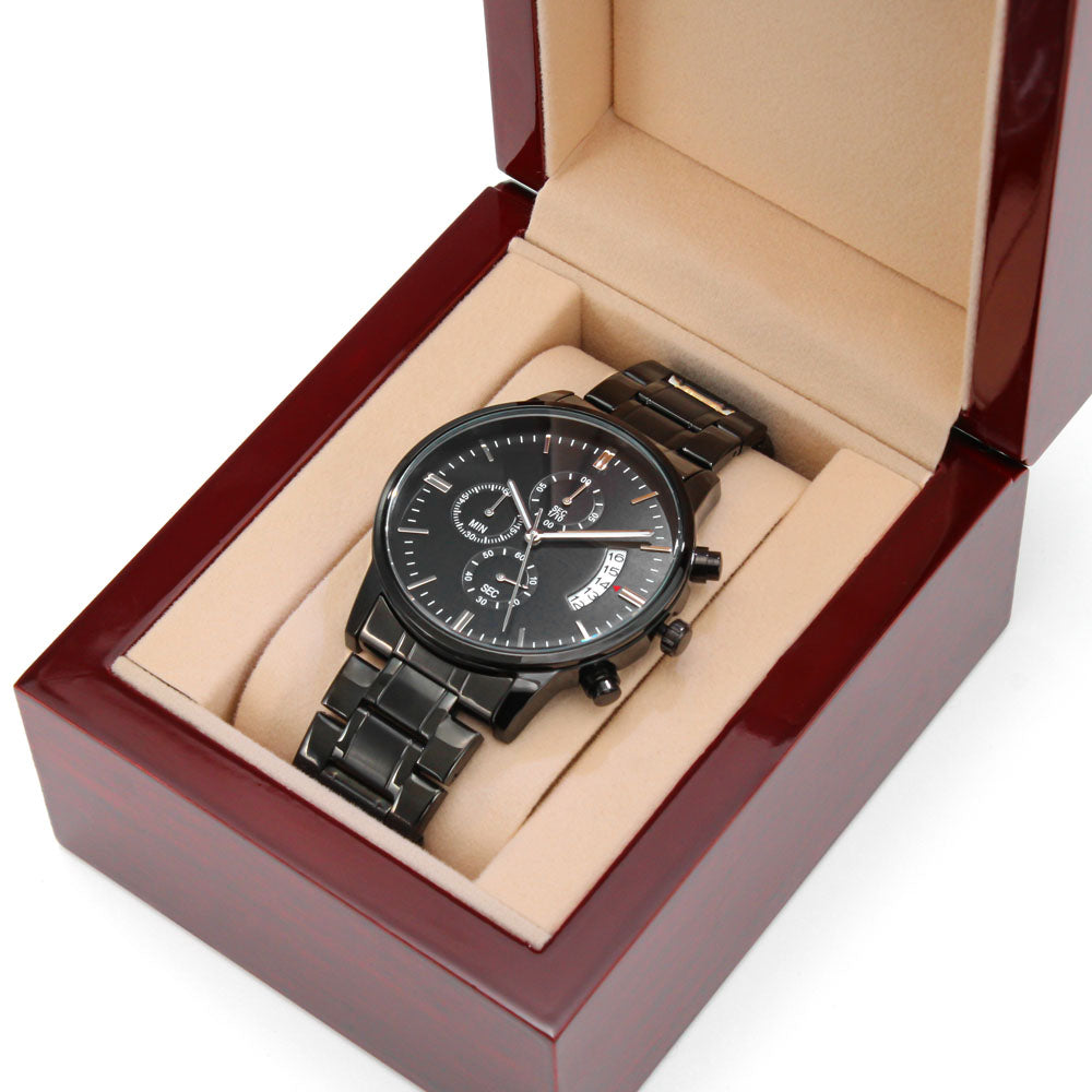 Gravierte Uhr