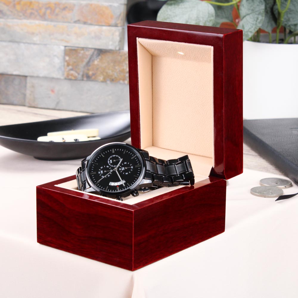 Gravierte Uhr