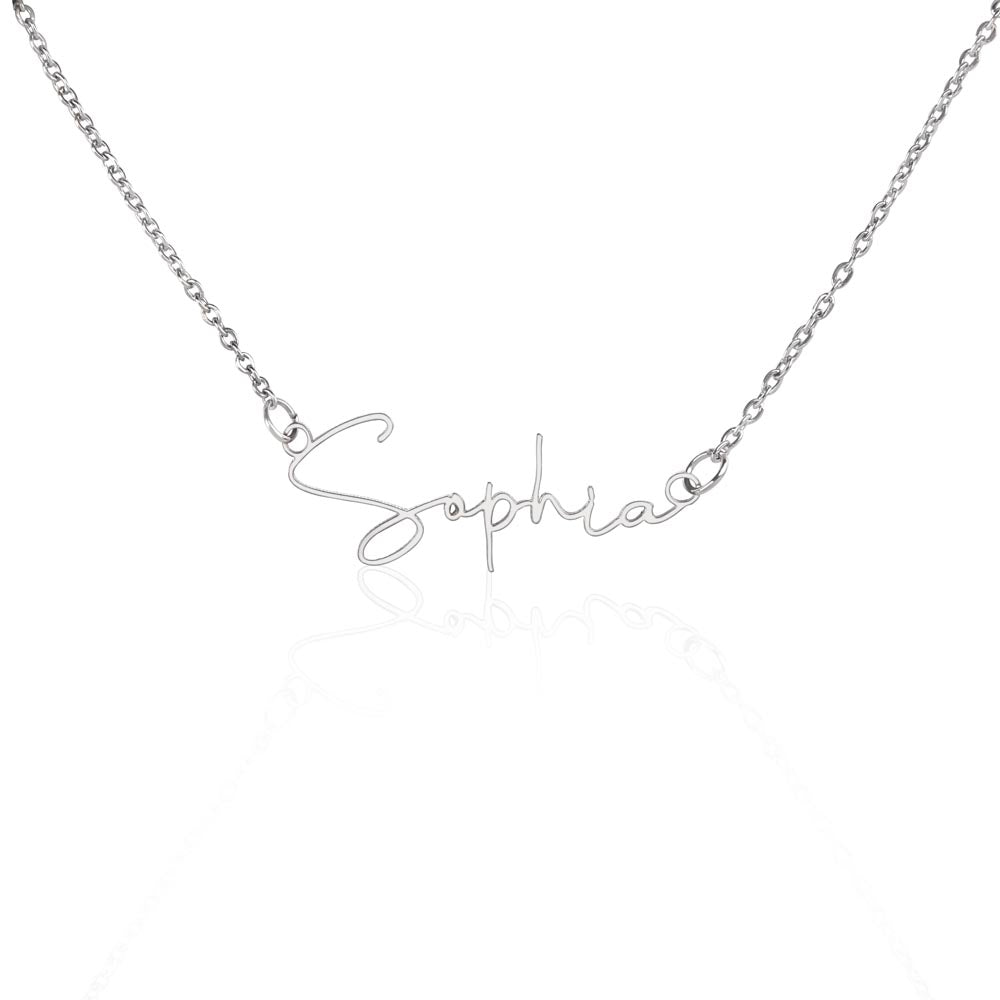 Signature Name Halskette
