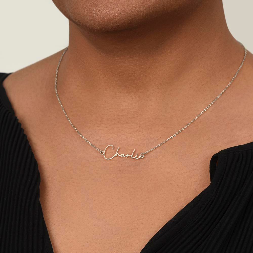 Signature Name Halskette