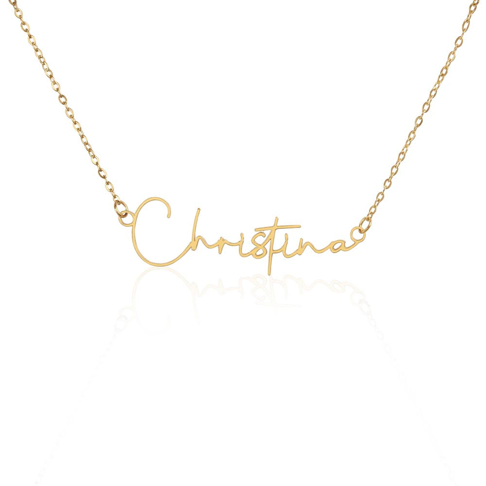 Signature Name Halskette