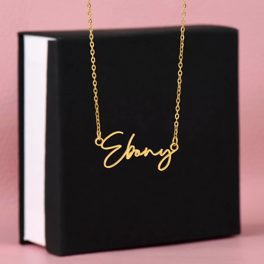 Signature Name Halskette
