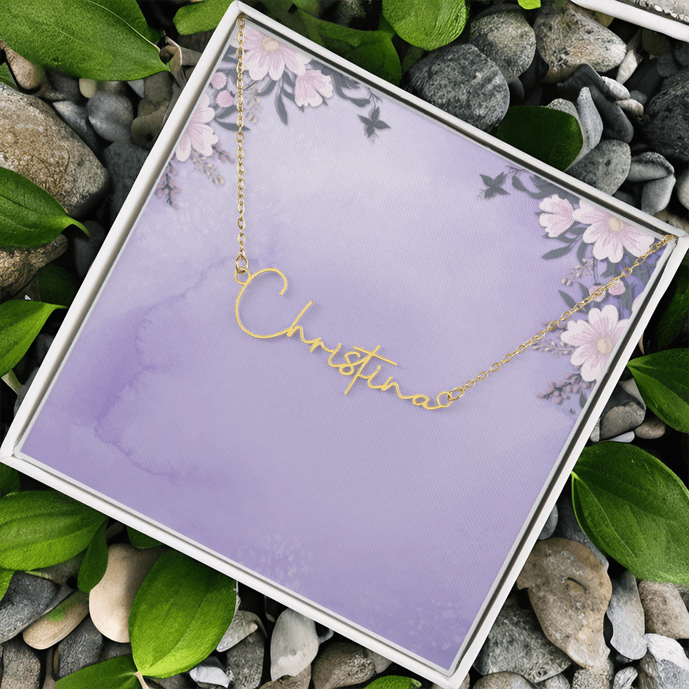 Signature Name Halskette