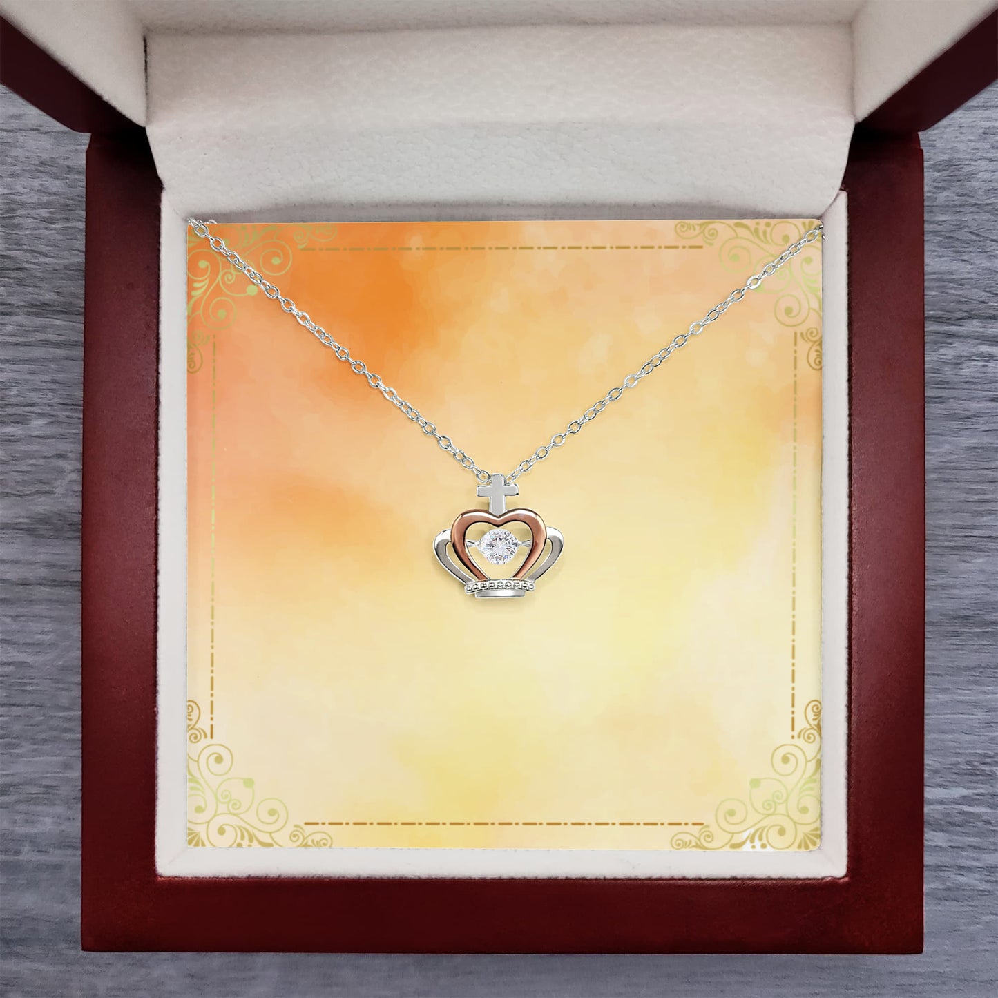 Kronenanhänger Halskette