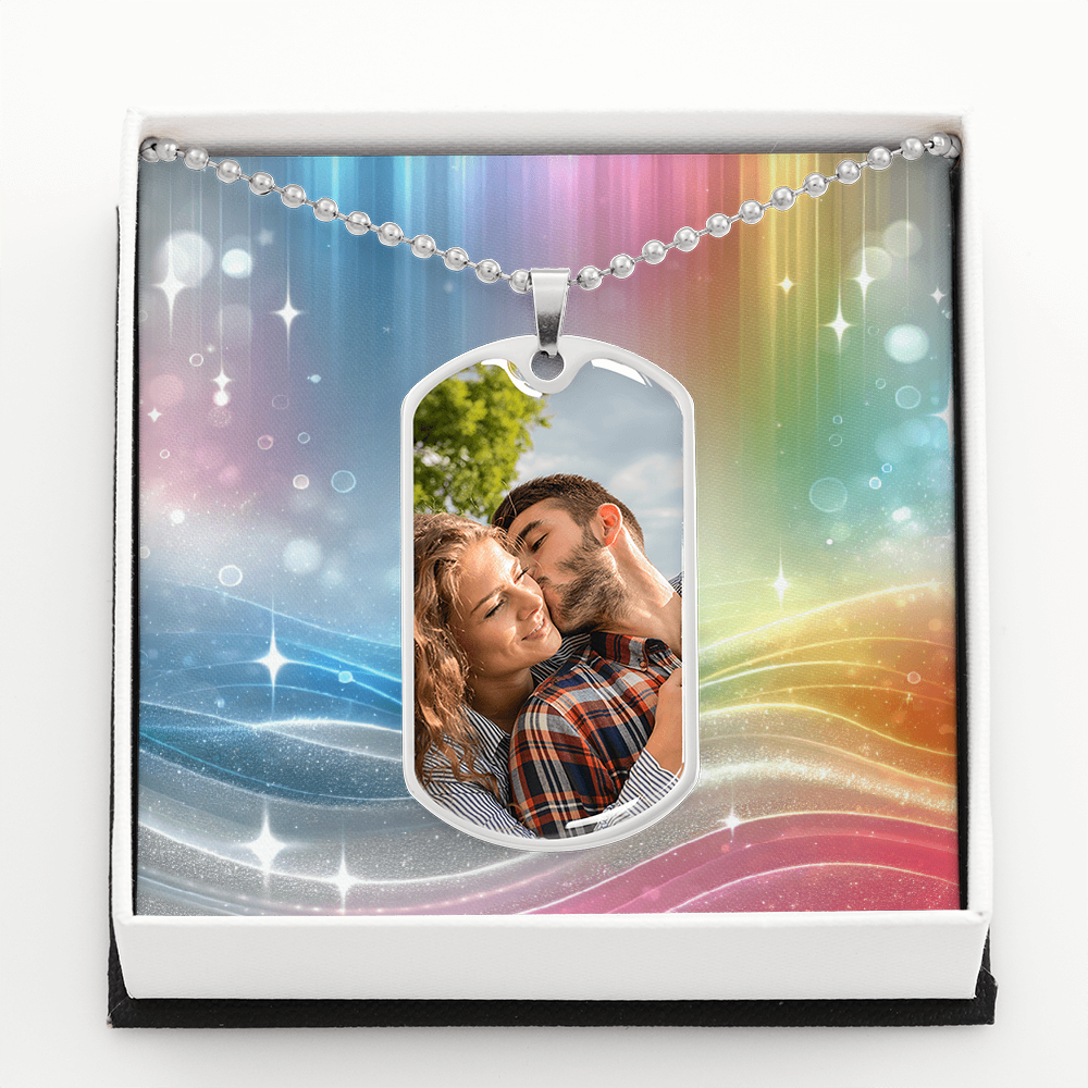 Anhänger mit Foto und Gravur