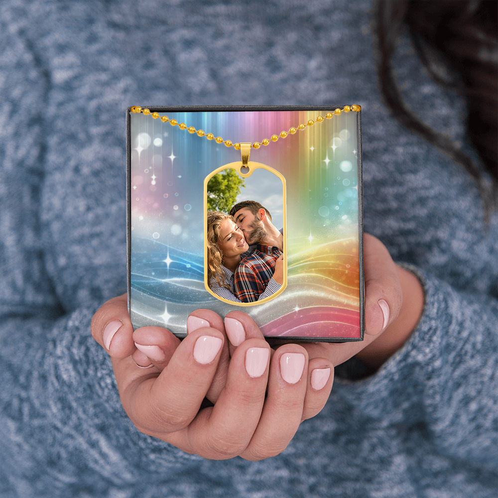 Anhänger mit Foto und Gravur