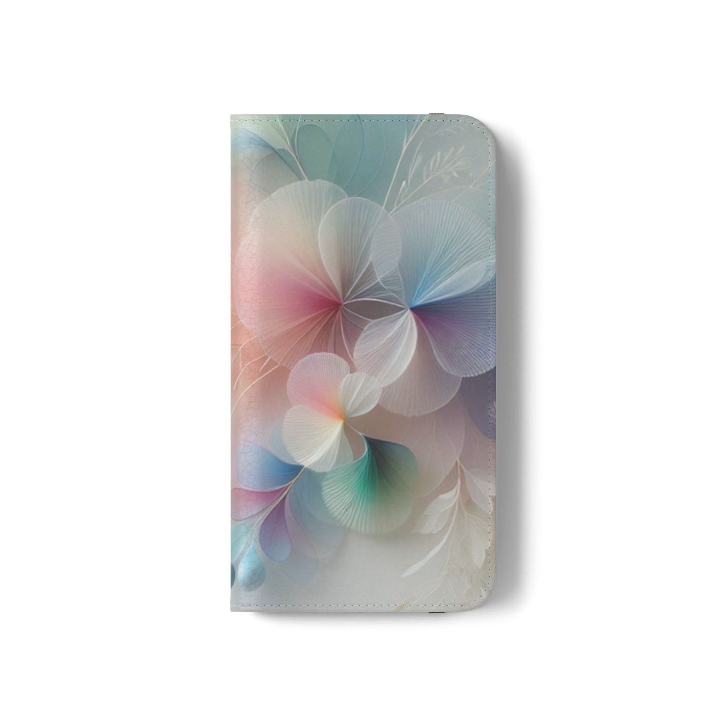 Floral Dream Flip Phone Case - Pastel Watercolor Wallet Cover