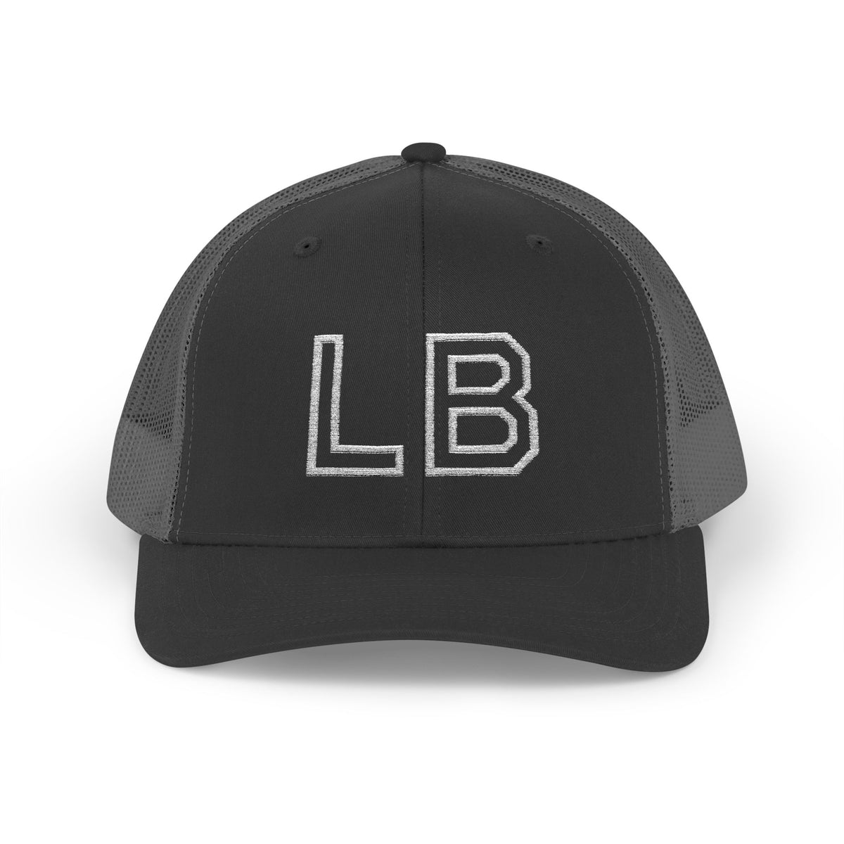 LB Green and White Snapback Trucker Cap