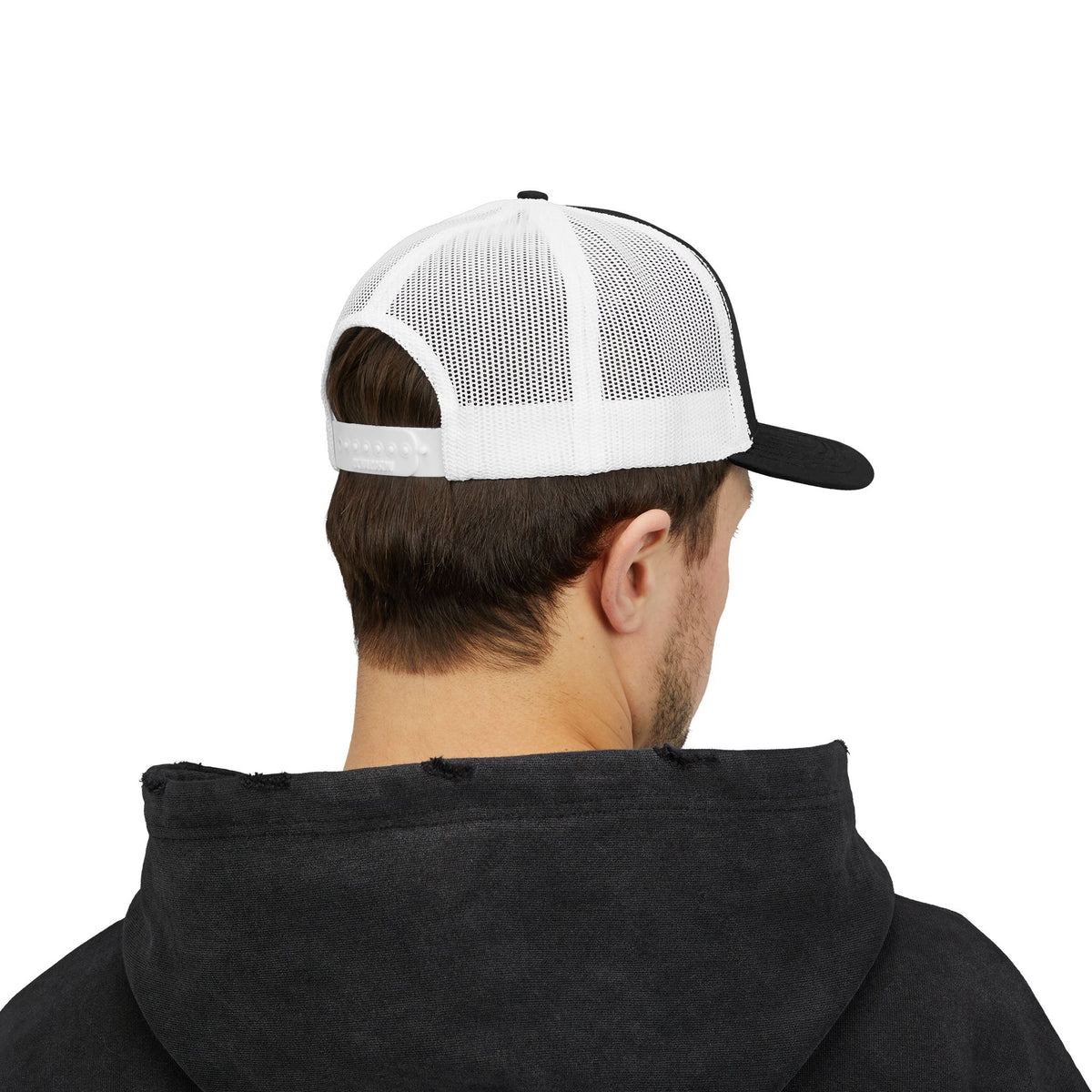 LB Green and White Snapback Trucker Cap