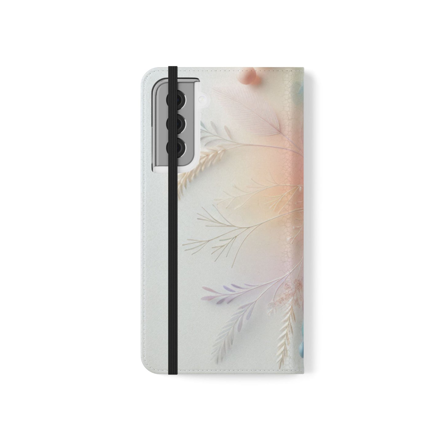 Floral Dream Flip Phone Case - Pastel Watercolor Wallet Cover
