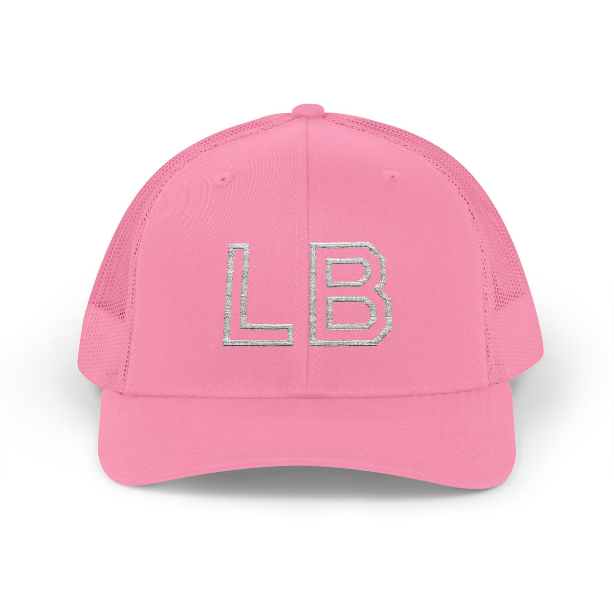 LB Green and White Snapback Trucker Cap