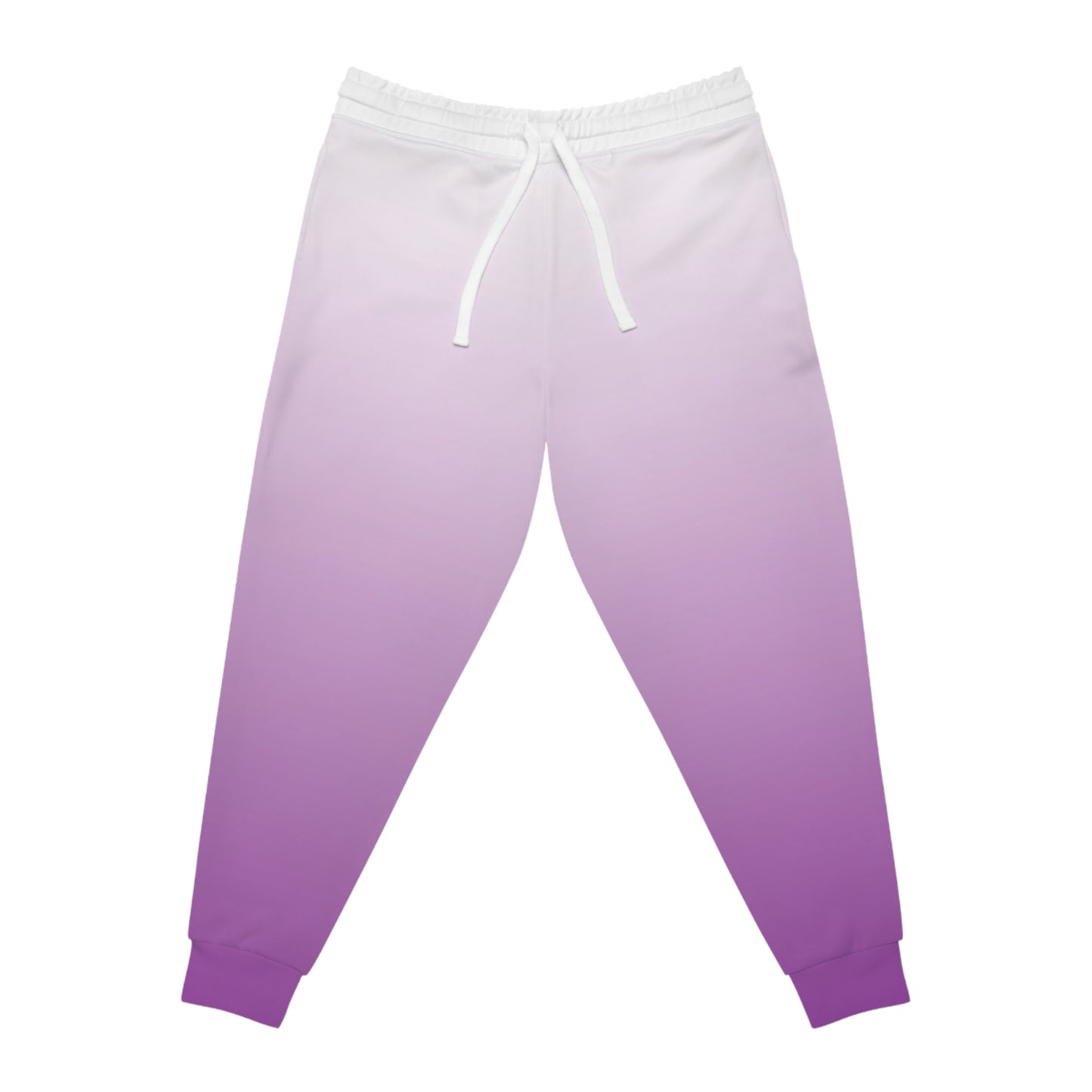 Purple Ombre Athletic Joggers — Gradient Sweatpants for Women & Men