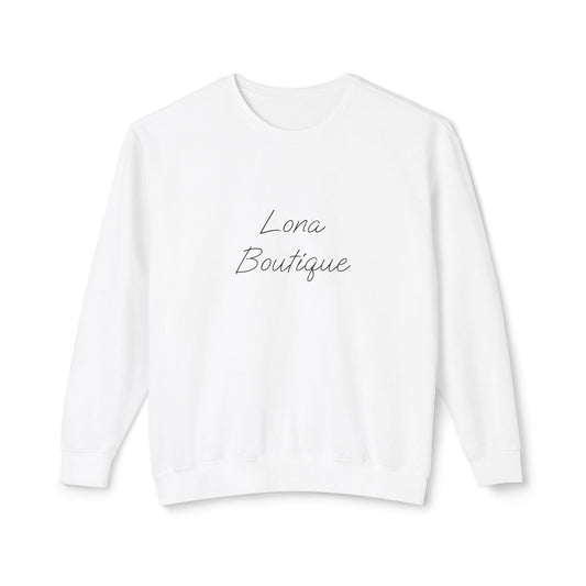 Lona Boutique Sweatshirt mit minimalistischem Logo