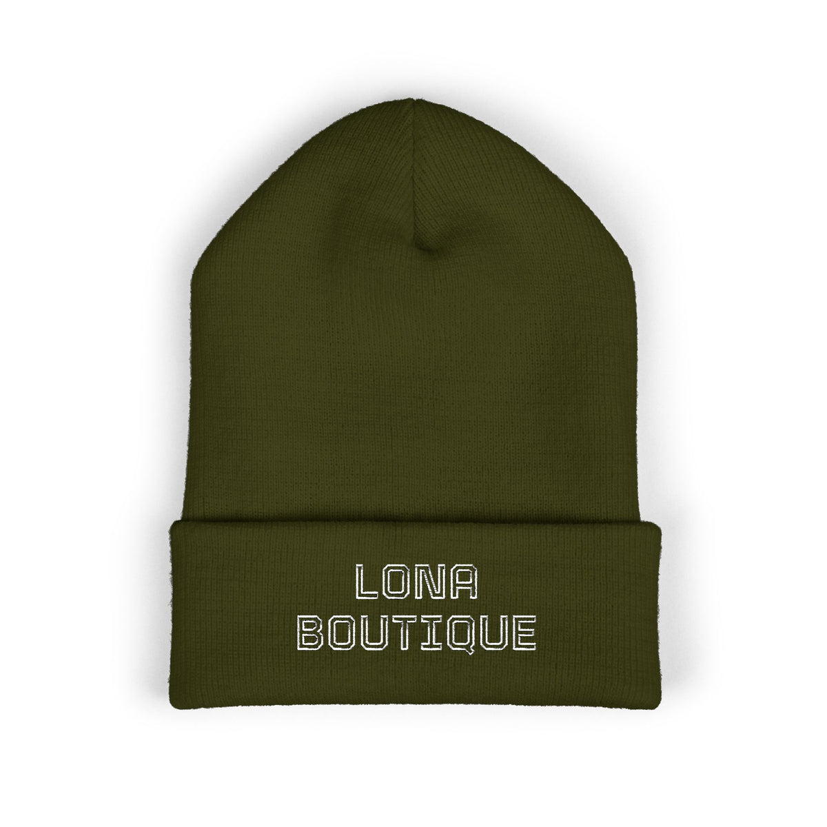 Love Yourself – Bestickte Unisex-Beanie mit Umschlag