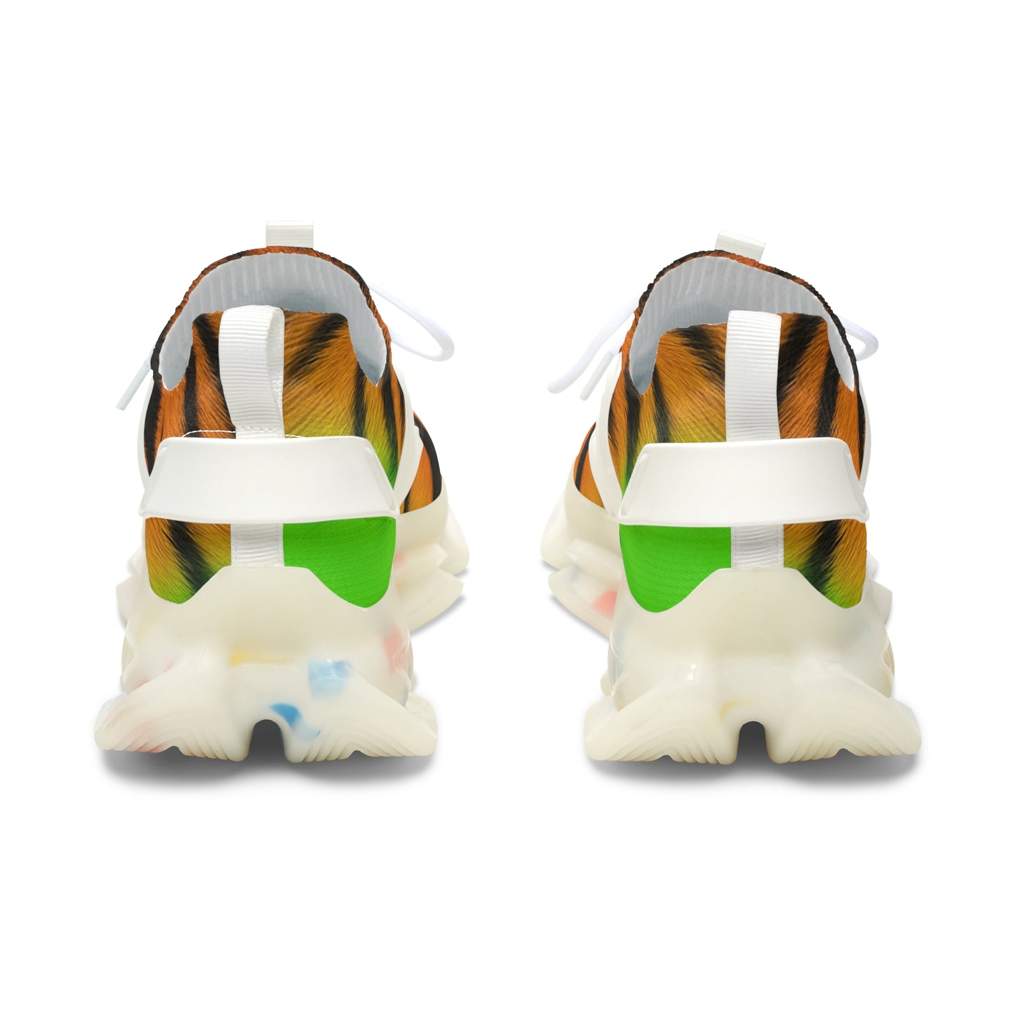 Women's Tiger Print Mesh Sneakers - Trendy Athletic Footwear