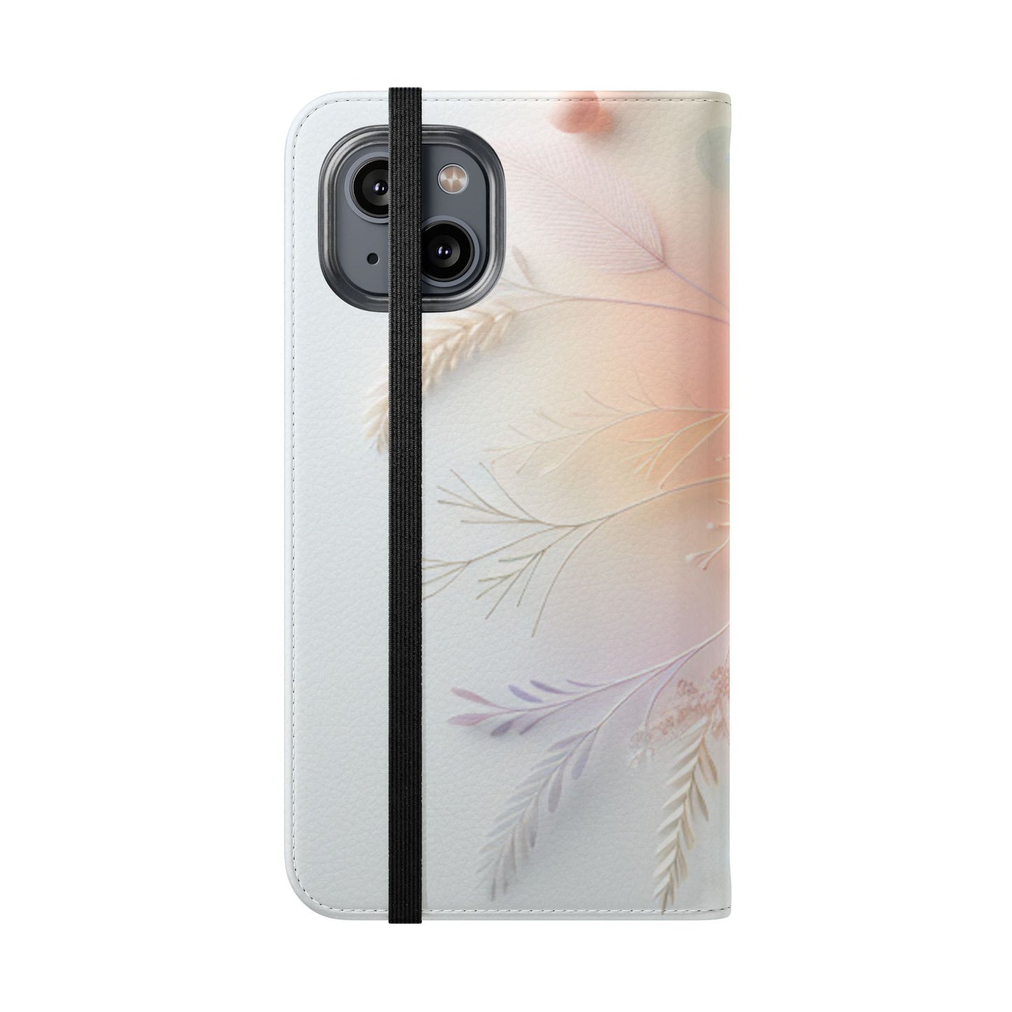 Floral Dream Flip Phone Case - Pastel Watercolor Wallet Cover