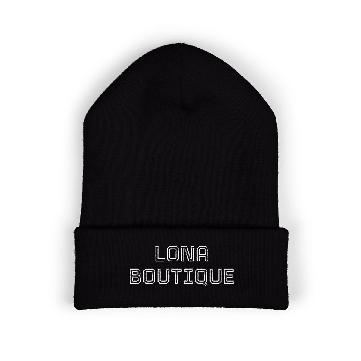 Love Yourself – Bestickte Unisex-Beanie mit Umschlag
