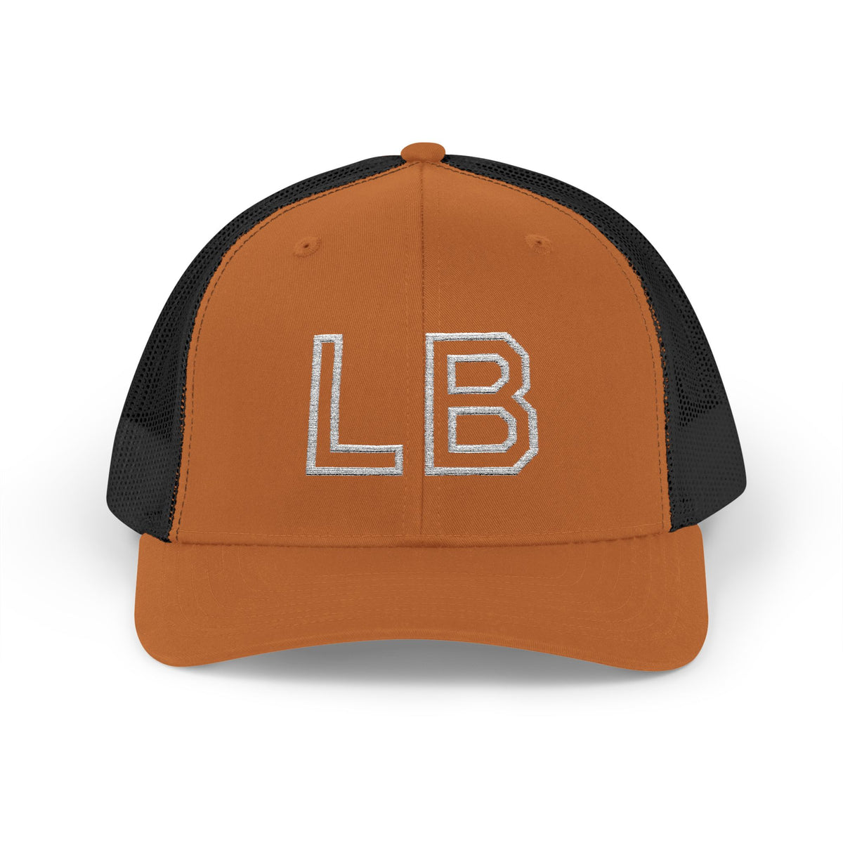 LB Green and White Snapback Trucker Cap