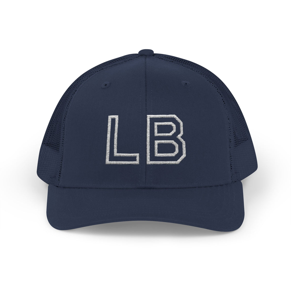 LB Green and White Snapback Trucker Cap