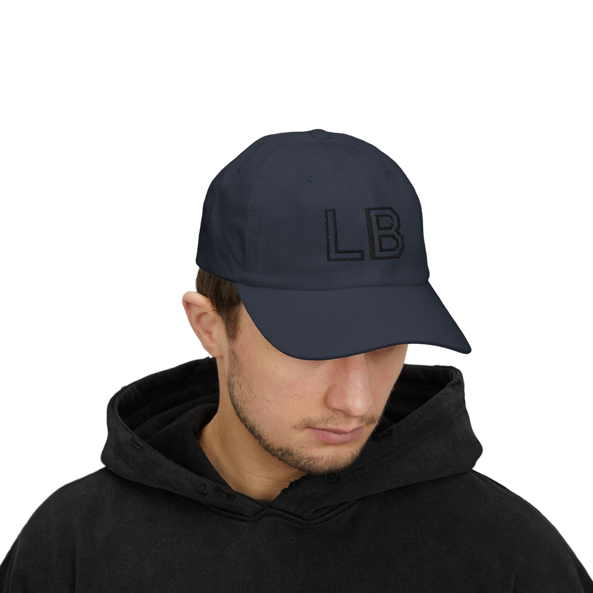 LB Monogramm – Bestickte Dad Cap mit verstellbarem Verschluss