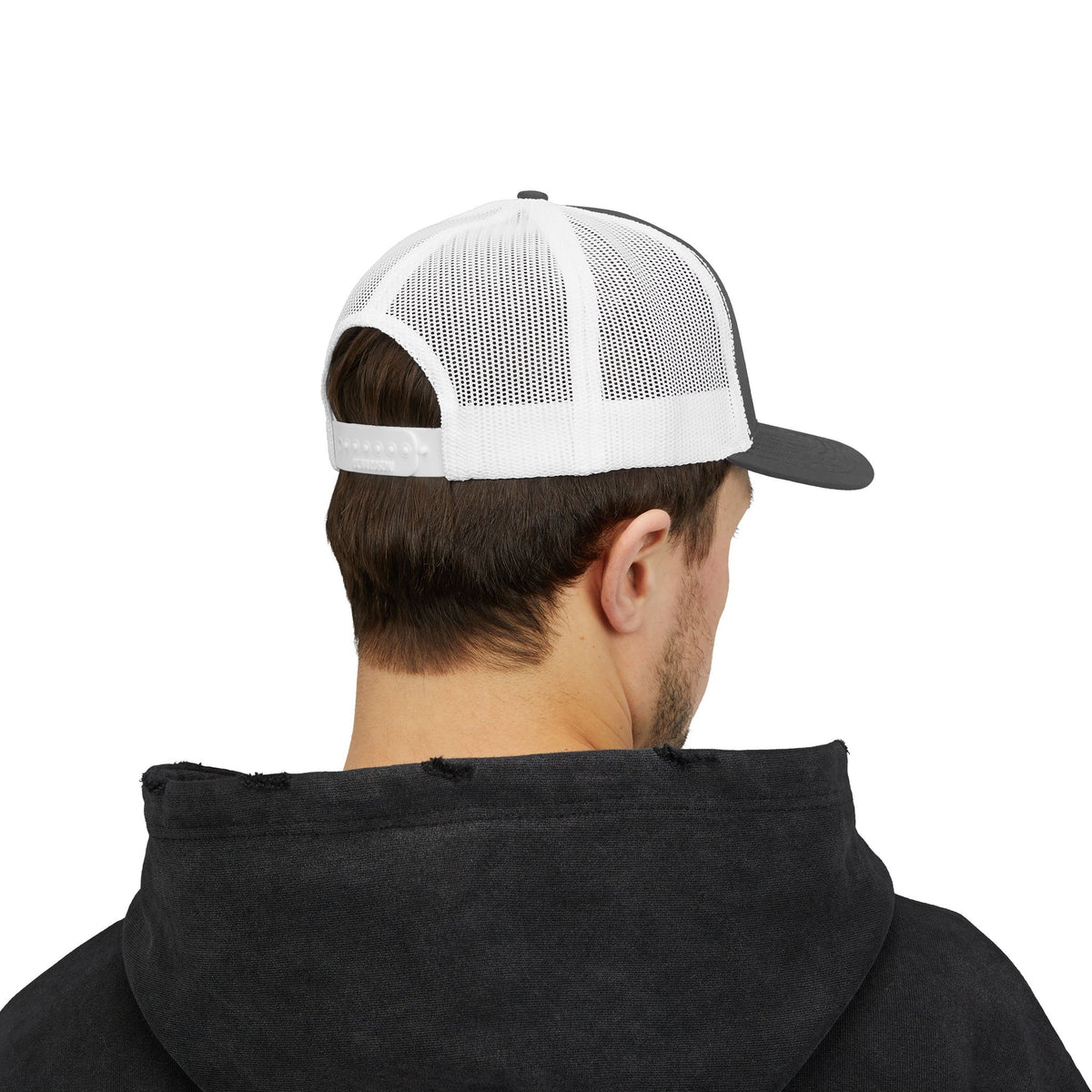 LB Green and White Snapback Trucker Cap