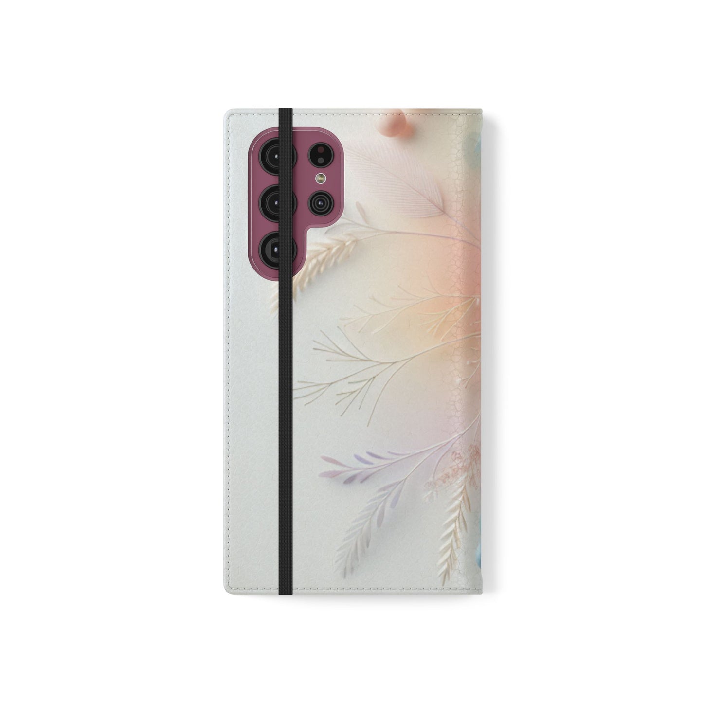 Floral Dream Flip Phone Case - Pastel Watercolor Wallet Cover