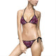 Pink Zebra Print Bikini — Women's Tie-Side Two-Piece Swimsuit