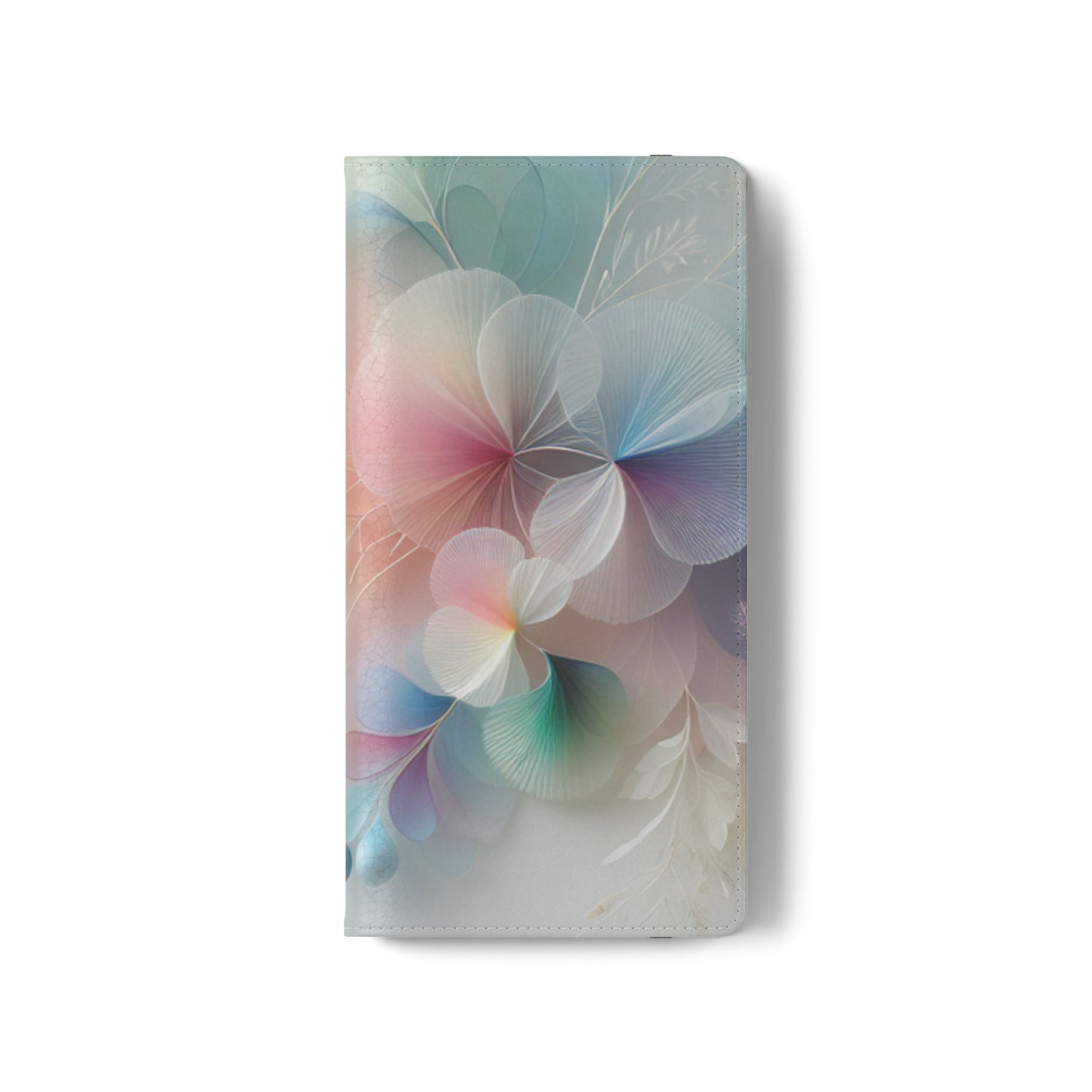 Floral Dream Flip Phone Case - Pastel Watercolor Wallet Cover