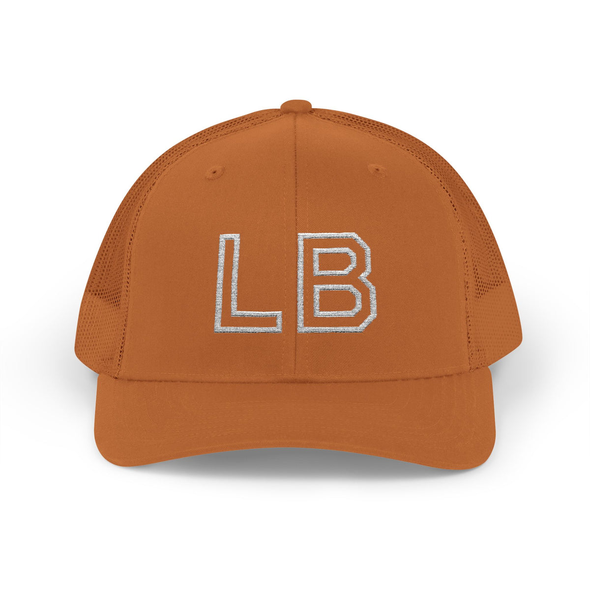 LB Green and White Snapback Trucker Cap