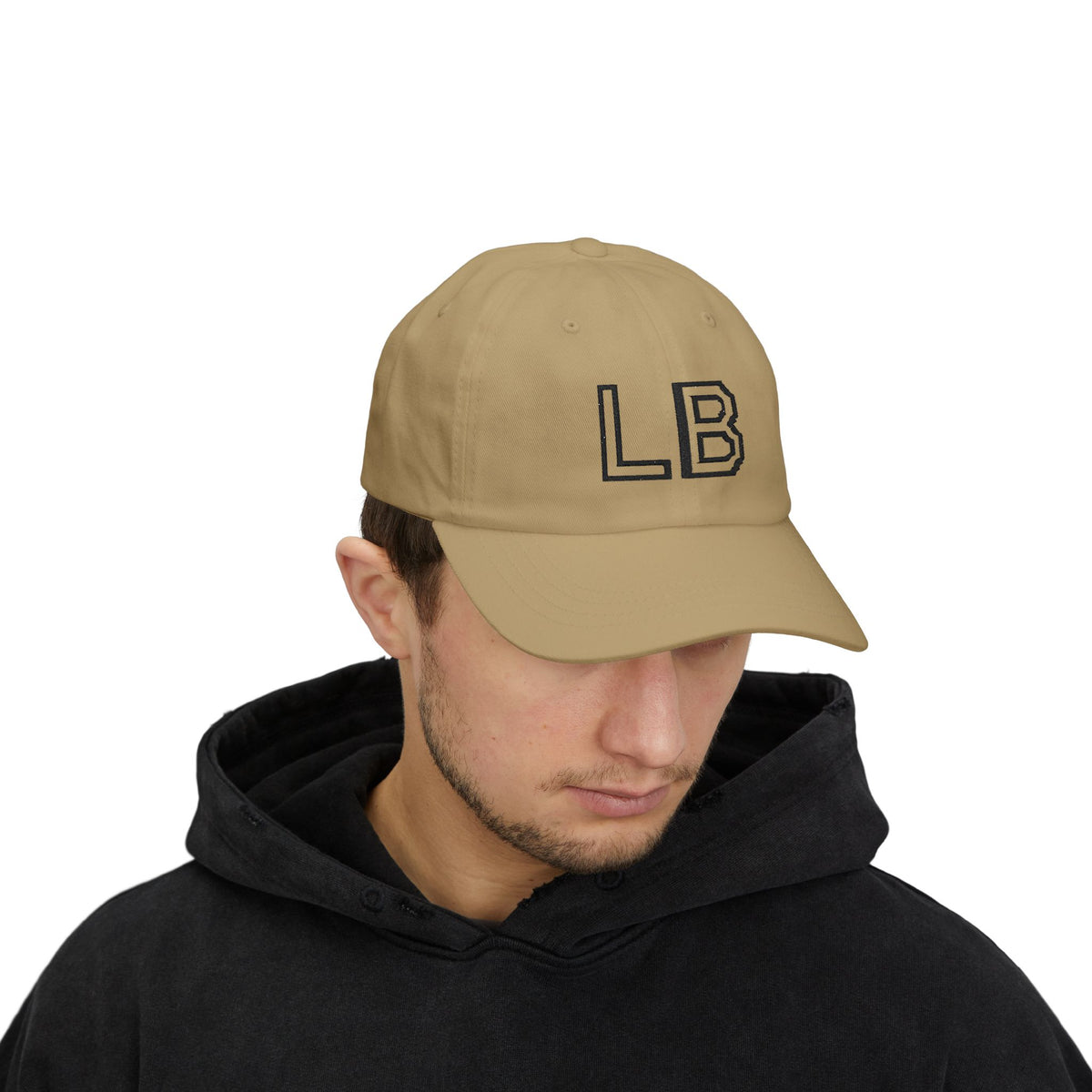 LB Monogramm – Bestickte Dad Cap mit verstellbarem Verschluss