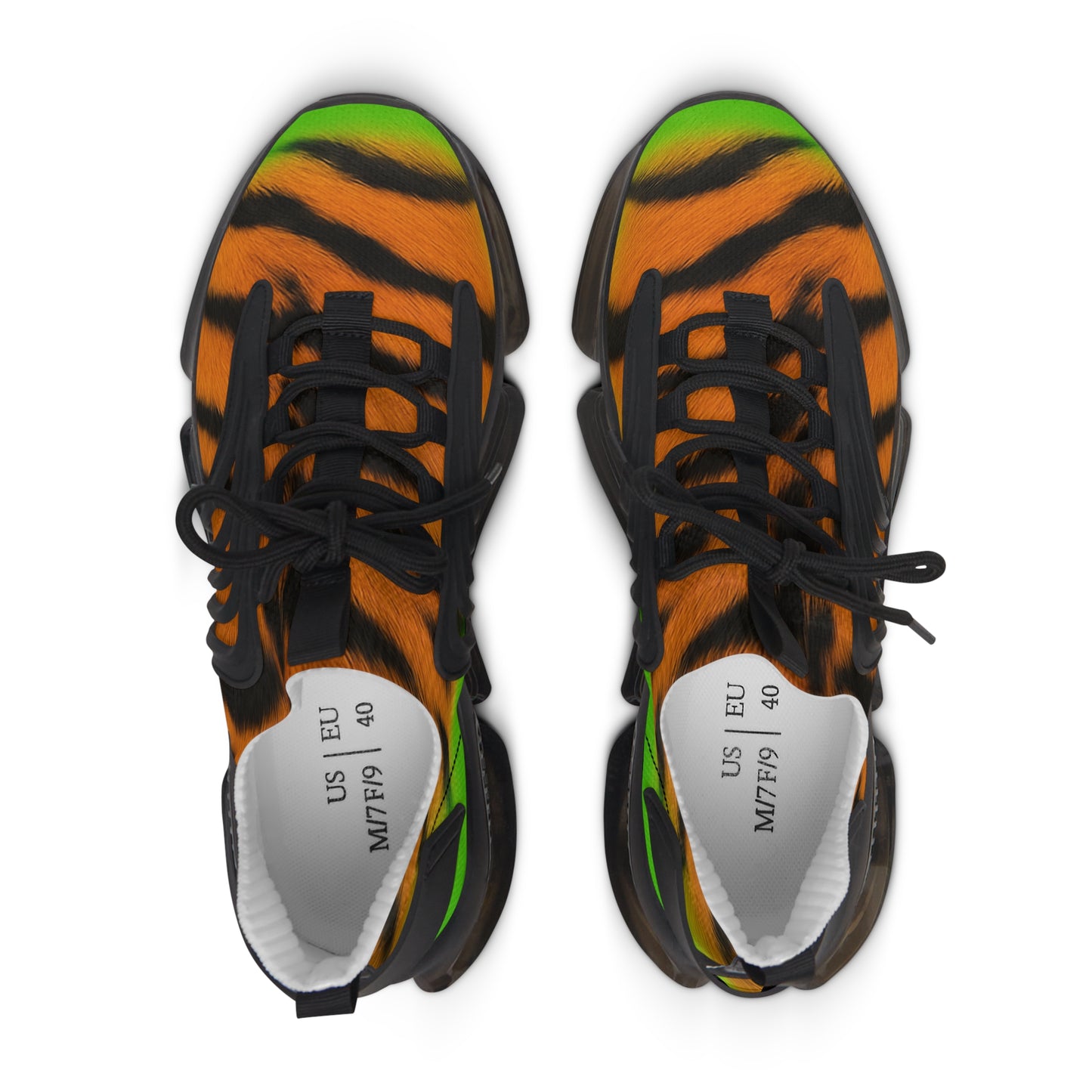 Women's Tiger Print Mesh Sneakers - Trendy Athletic Footwear