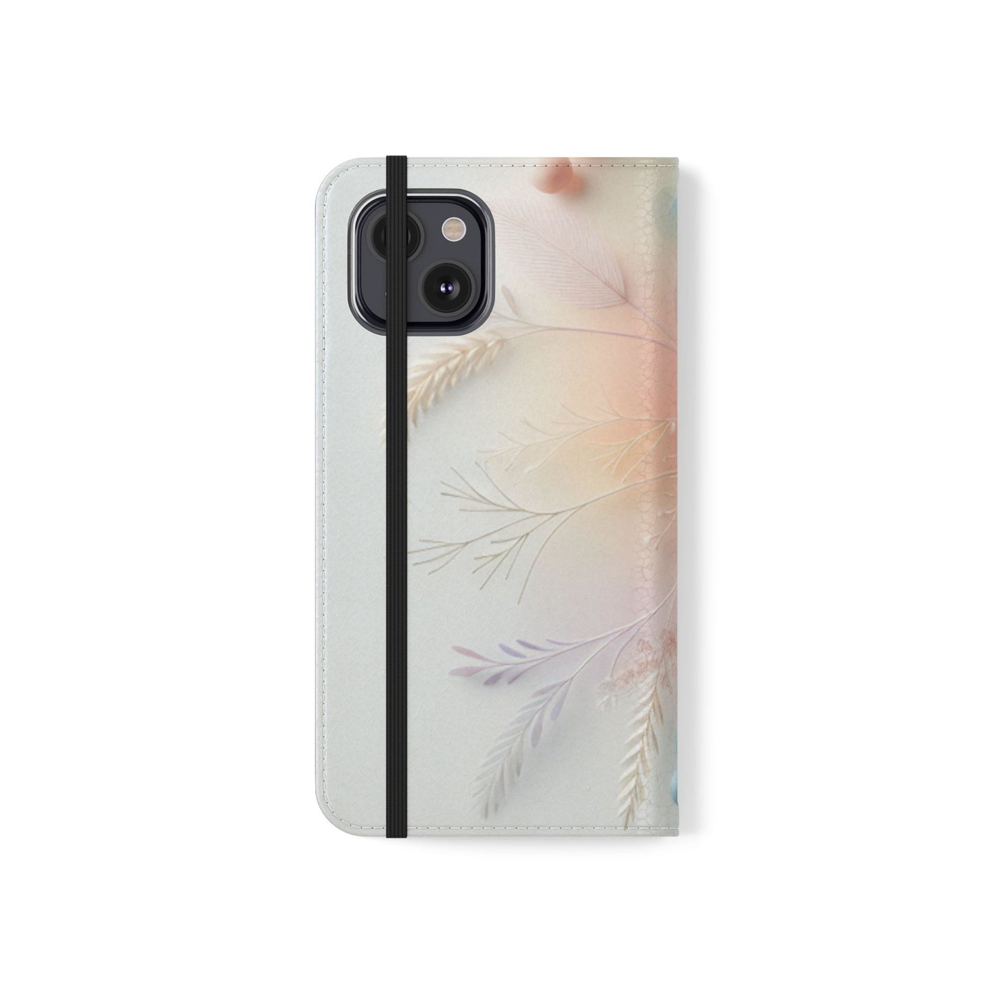 Floral Dream Flip Phone Case - Pastel Watercolor Wallet Cover