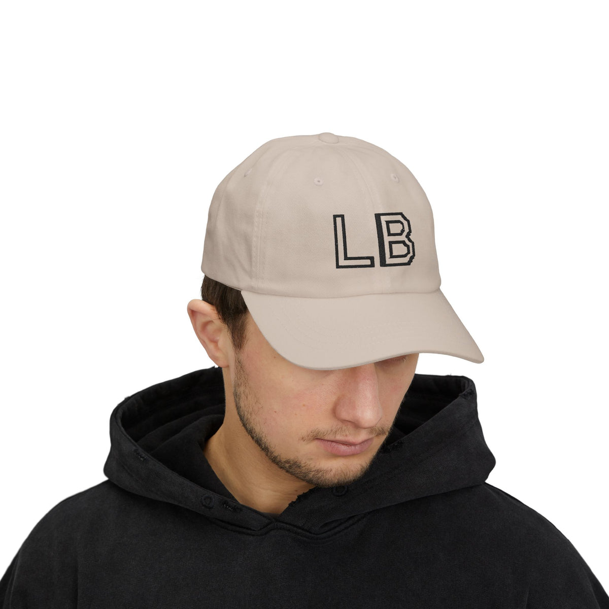 LB Monogramm – Bestickte Dad Cap mit verstellbarem Verschluss