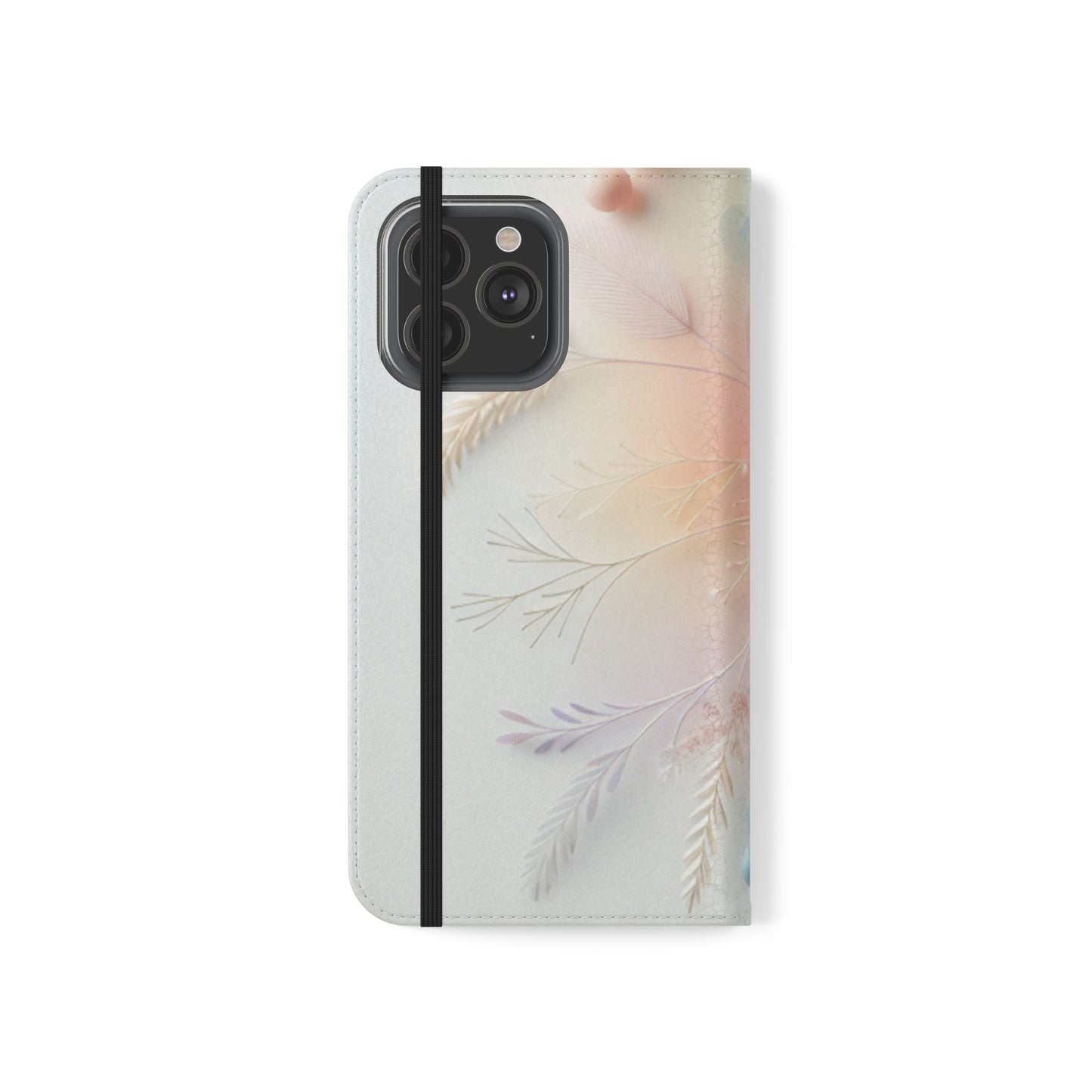 Floral Dream Flip Phone Case - Pastel Watercolor Wallet Cover