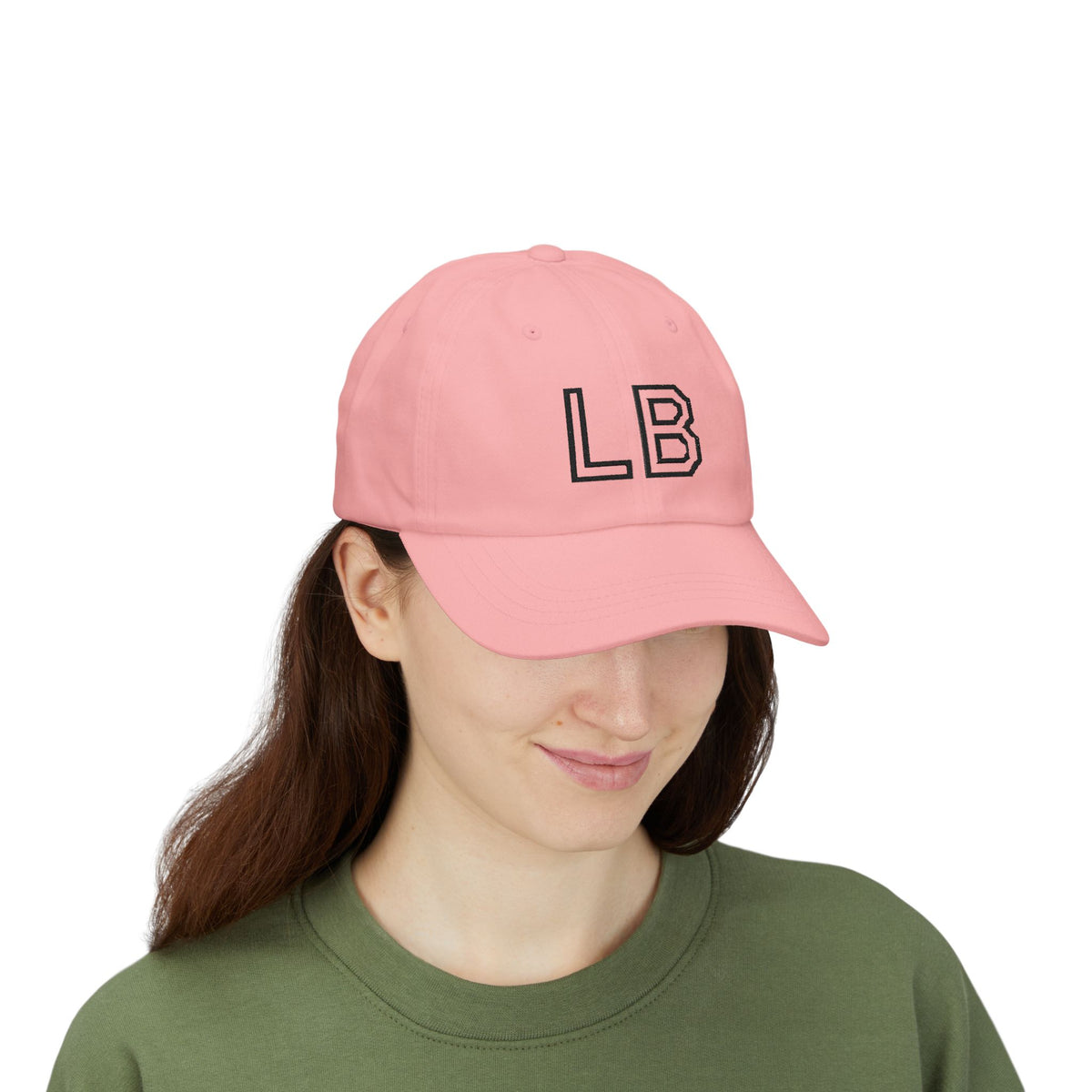 LB Monogramm – Bestickte Dad Cap mit verstellbarem Verschluss