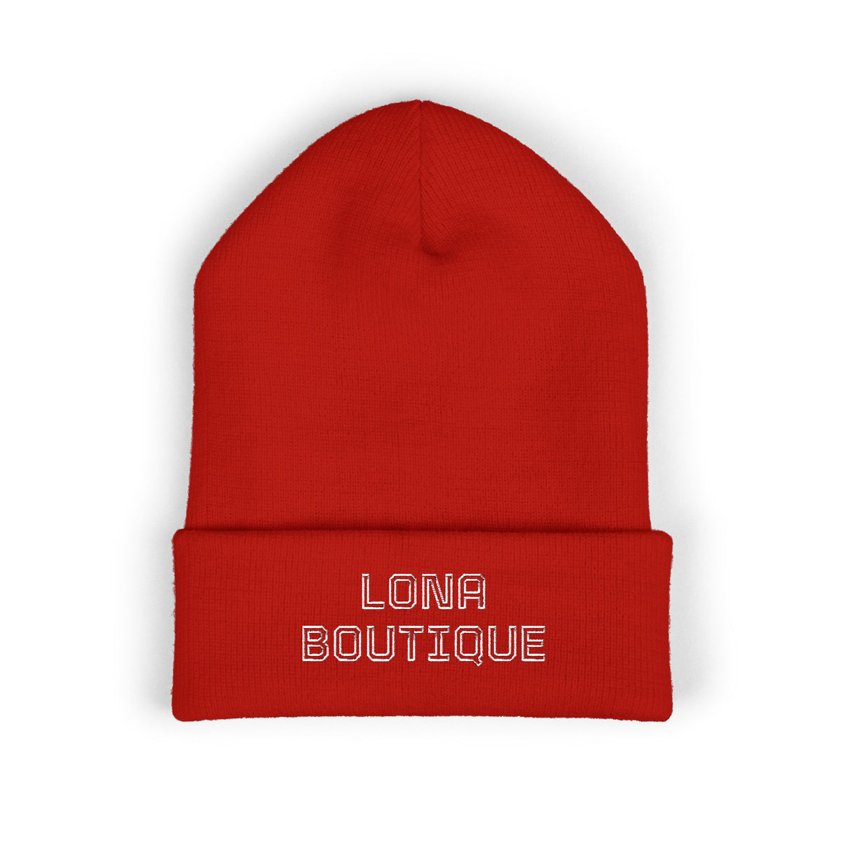 Love Yourself – Bestickte Unisex-Beanie mit Umschlag