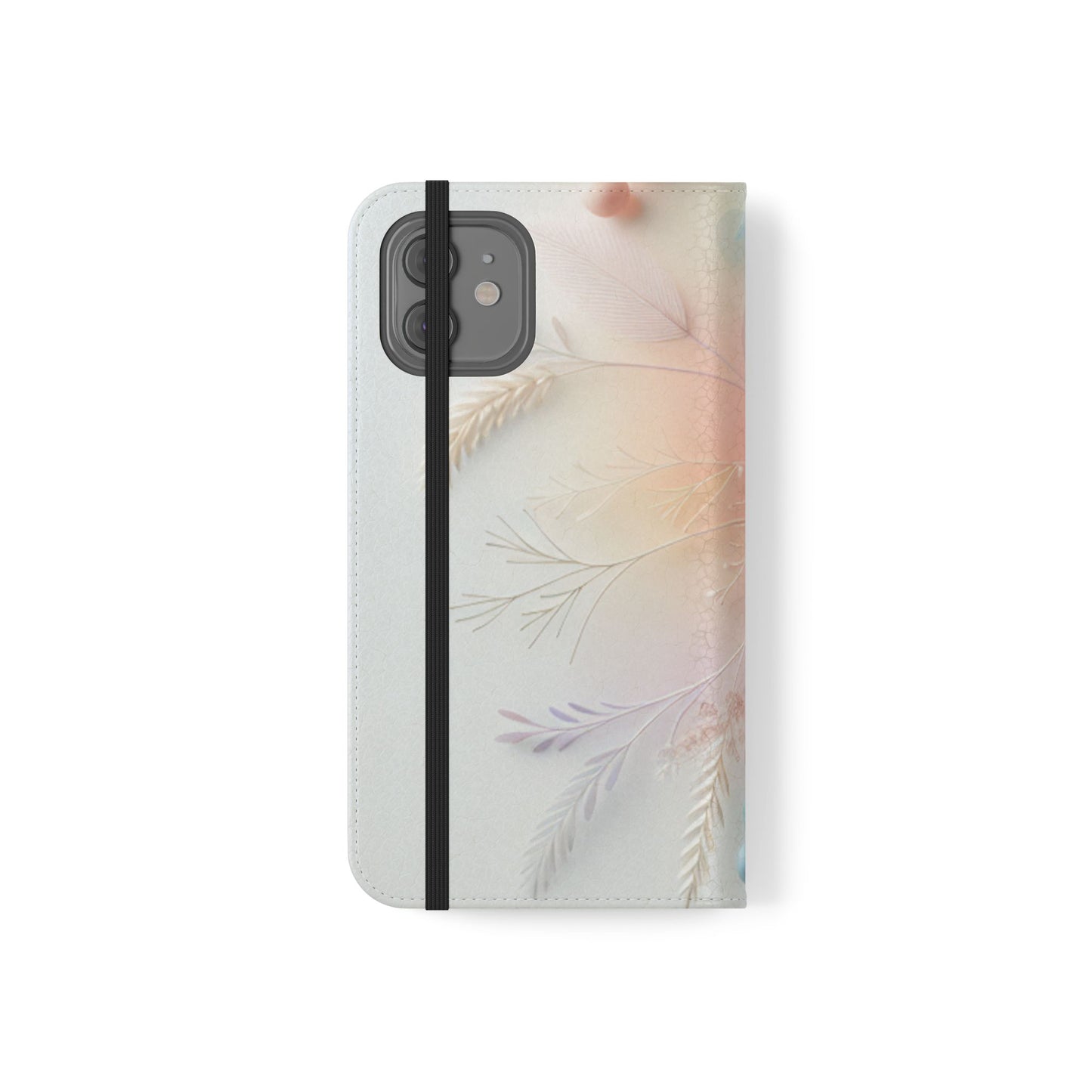 Floral Dream Flip Phone Case - Pastel Watercolor Wallet Cover