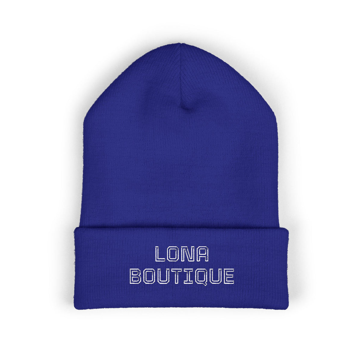 Love Yourself – Bestickte Unisex-Beanie mit Umschlag