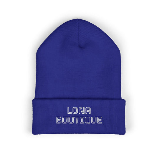 Love Yourself – Bestickte Unisex-Beanie mit Umschlag