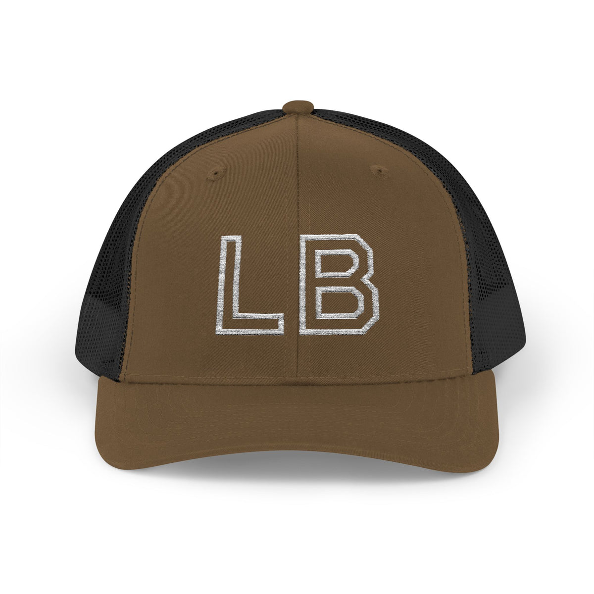 LB Green and White Snapback Trucker Cap
