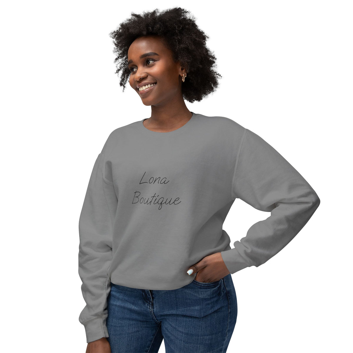 Lona Boutique Sweatshirt mit minimalistischem Logo