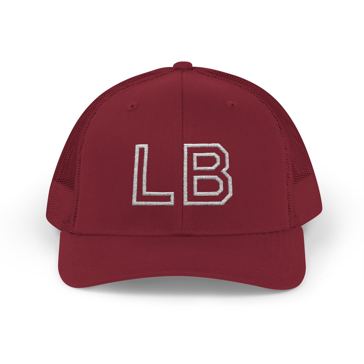 LB Green and White Snapback Trucker Cap