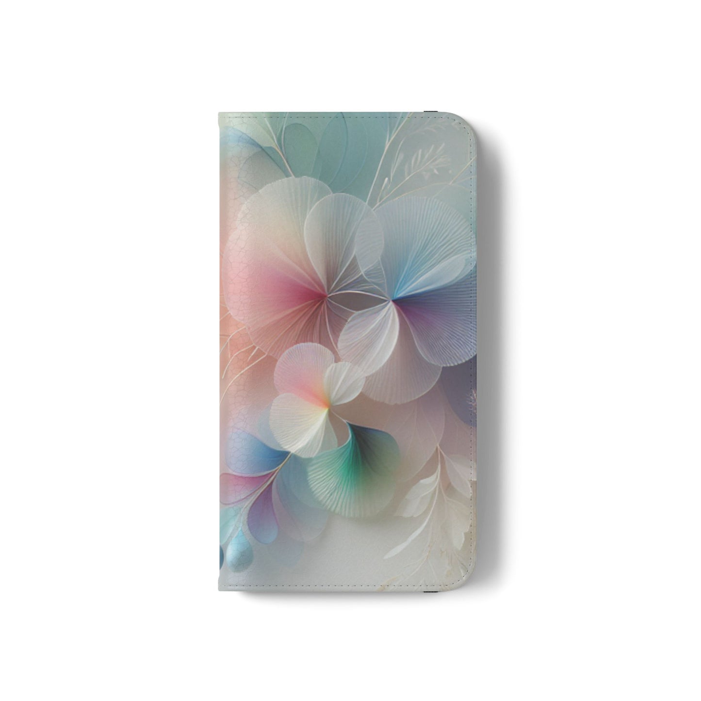 Floral Dream Flip Phone Case - Pastel Watercolor Wallet Cover